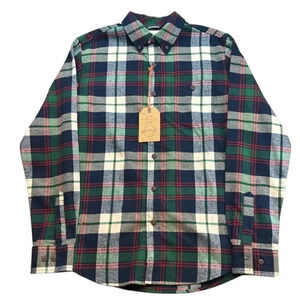 New Weatherproof Vintage Men's Holiday Tartan Plaid Christmas Flannel Size Small